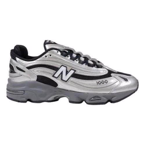 New Balance Silver Synthetic Athletic Sneakers