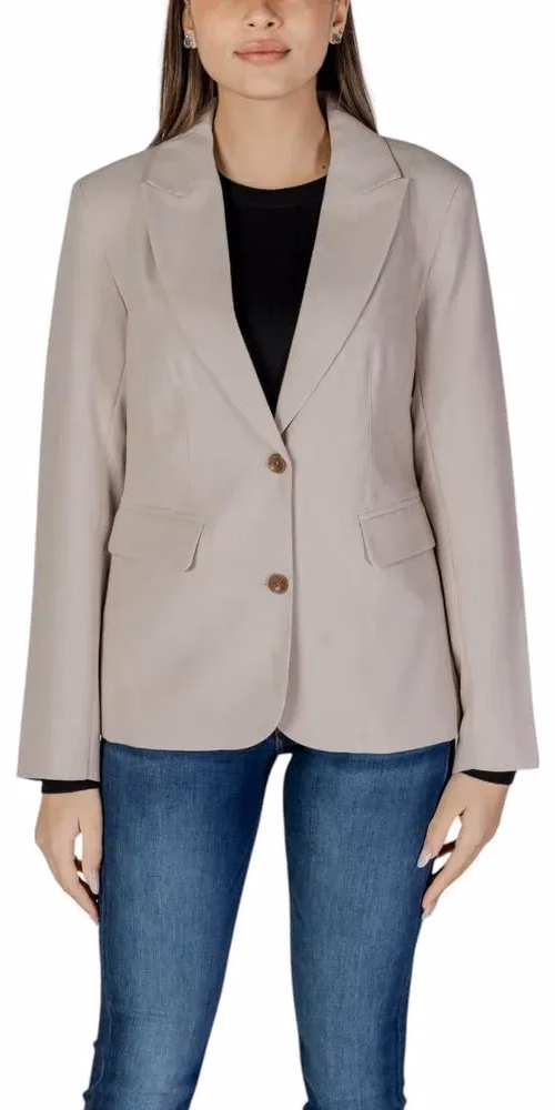 Only Beige Recycled Polyester Blazer