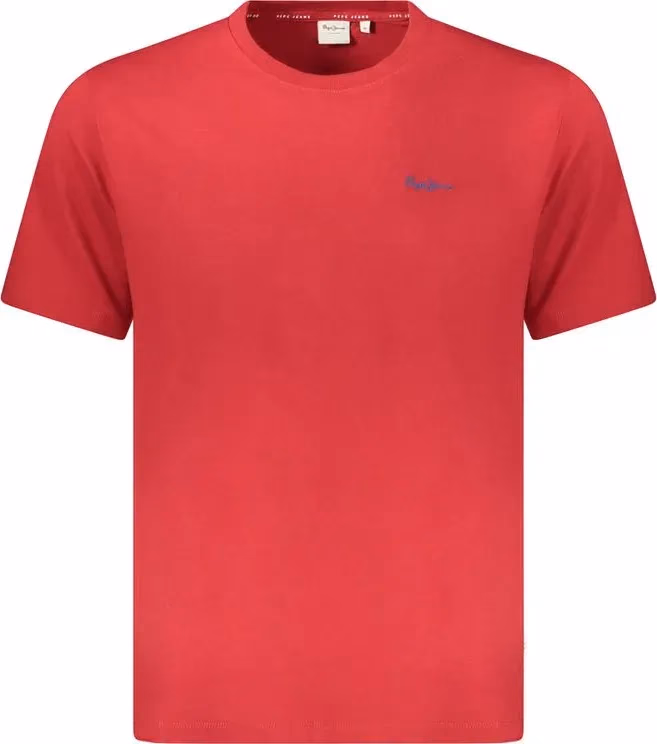 Pepe Jeans Red Cotton Men T-Shirt