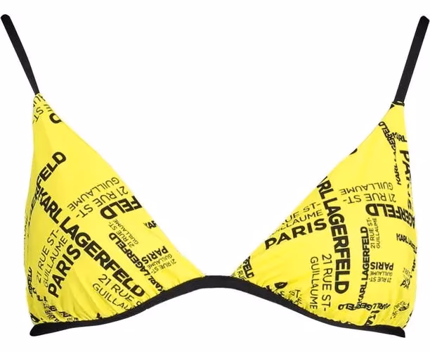 Karl Lagerfeld Yellow Polyamide Women Swimsuit