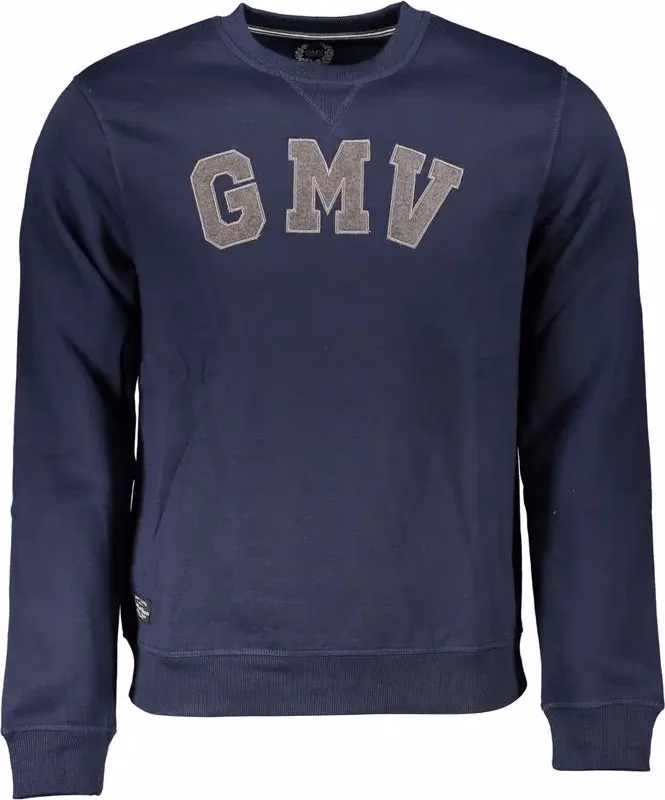 Gianmarco Venturi Blue Polyester Men Sweatshirt