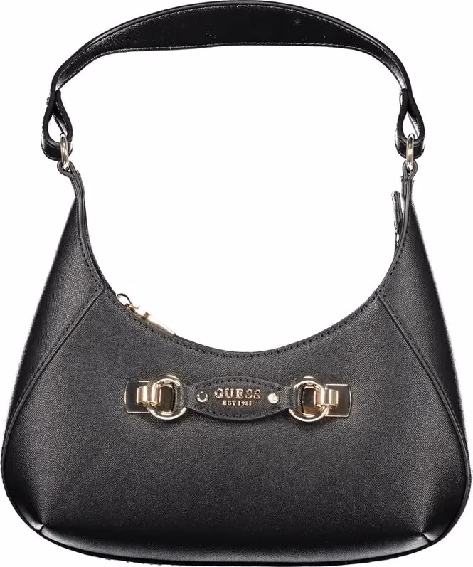 Guess Jeans Nero Poliuretano Womens Handbag