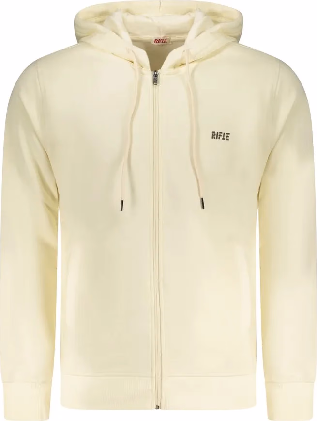 Rifle White Cotton Men's Hoodie Sweatshirt