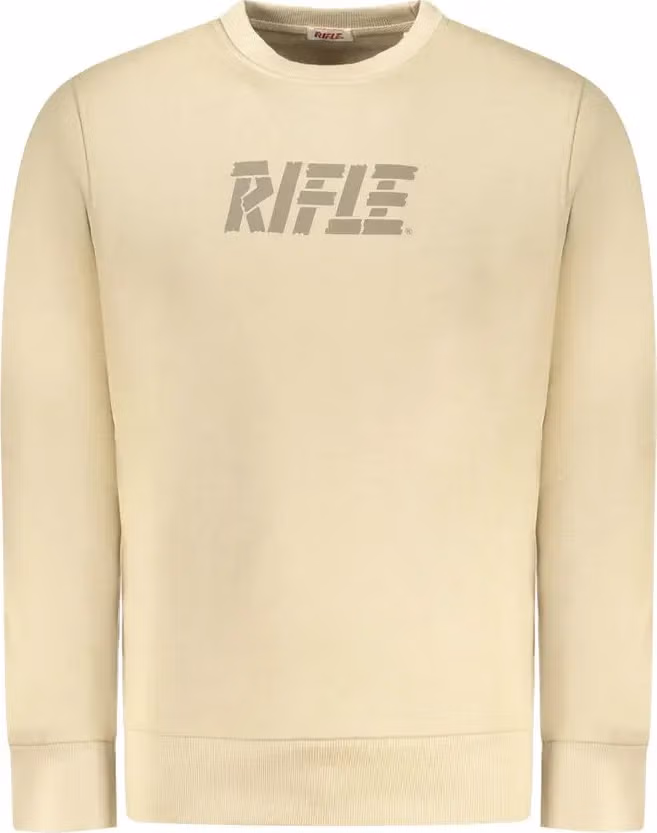 Rifle Beige Cotton Men Sweatshirt