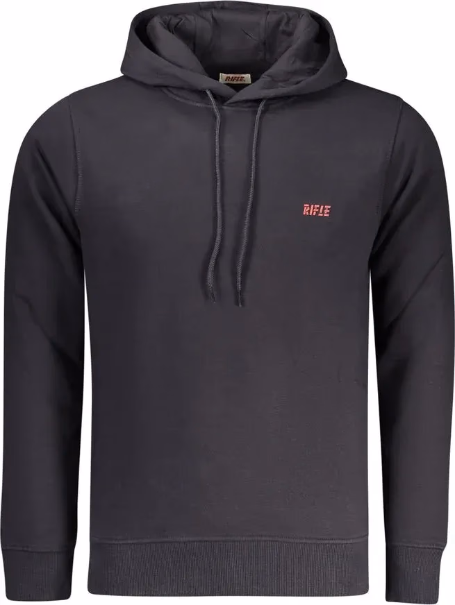 Rifle Blue Cotton Men's Hoodie