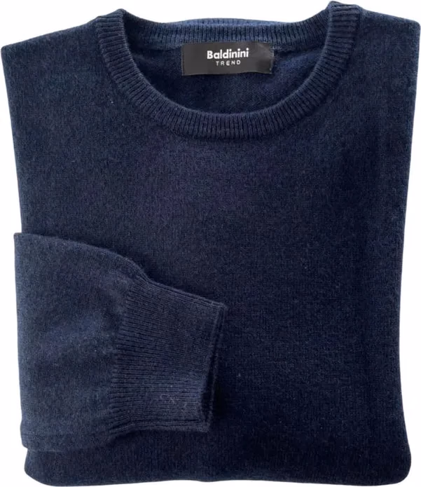 Baldinini Trend Blue Cashmere Men Sweater
