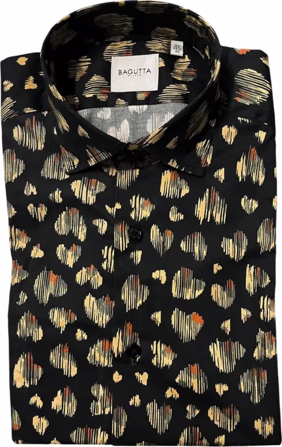 Bagutta Multicolor Cotton Men Shirt