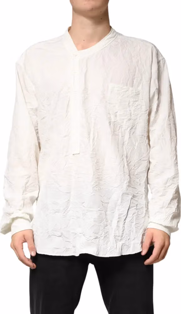 Dolce & Gabbana White Cotton Men Long Sleeves Men Shirt