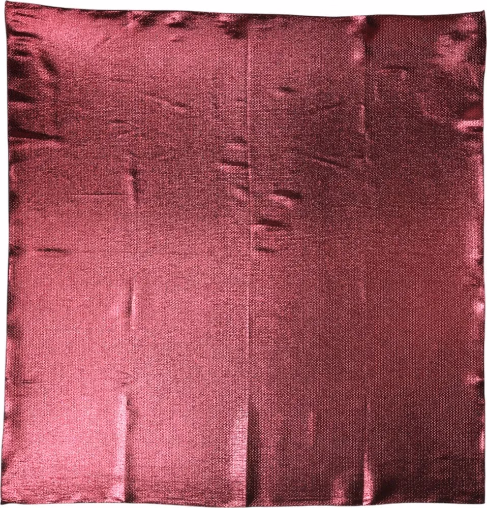 Dolce & Gabbana Metallic Pink Silk Square Foulard Scarf