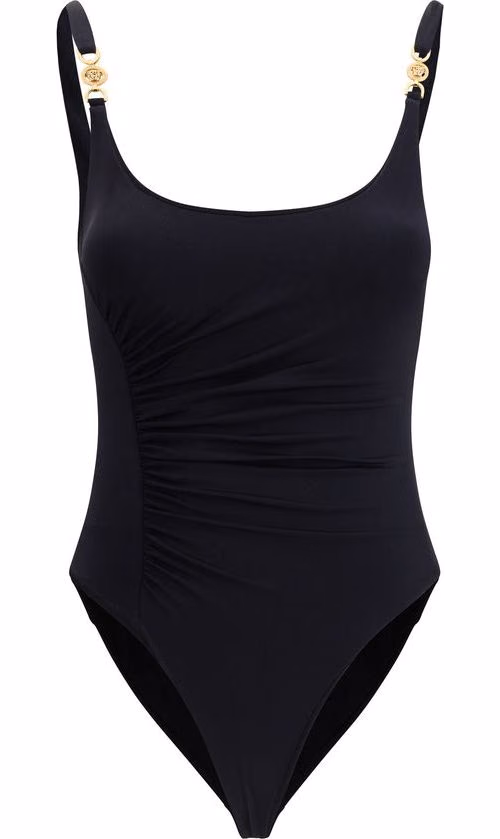 Versace Black Polyamide One-Piece Swimsuit